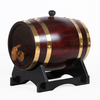 Oak barrel empty whiskey red wine oak barrel 3 liters 5 liters 10l 20l 30 liters toasted bileless oak barrel empty 5l retro color (main picture color)
