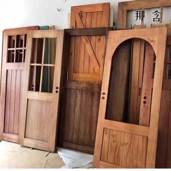 Chuangjing yizhong bed and breakfast courtyard wooden door dessert shop bakery customized solid wood log doors and windows sliding windows folding windows double opening none