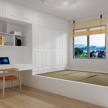 Chiba yaju tatami bed custom japanese wardrobe tatami multifunctional storage room solid wood furniture mediterranean style solid wood customization door-to-door measurement and installation