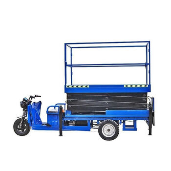 Renjuyi electric lift mobile automatic lift car mobile lift platform car scaffolding fully automatic lifting electric three wheels 6 meters