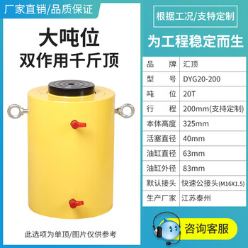 Panding electric hydraulic jack separate split 100t200t vertical synchronous large tonnage double-acting cylinder pump station jack dyg-20-200
