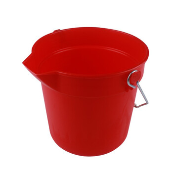 Lide scale bucket thickened plastic bucket multifunctional cleaning bucket 10l yellow 14l red