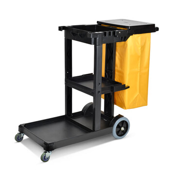 Huili's customized multi-functional cleaning cart, linen cart, property shopping mall, hotel room service cart, cleaning charter cart, standard configuration