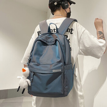 Jungle bird schoolbag male korean version college student high school student large capacity junior high school student trendy backpack backpack female ins computer bag