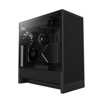 90% new nzxt new h5 flow desktop computer case black atx mid-tower computer main case desktop side transparent e-sports water-cooled game case