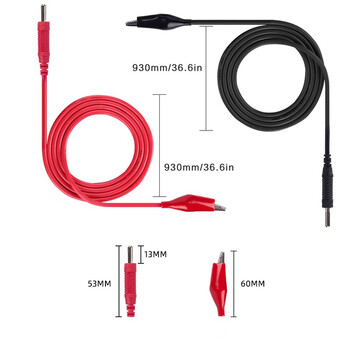 Kuaiqu power output line dc stabilized power supply test line mobile phone repair power output line with alligator clip 10a output line one clip and one plug