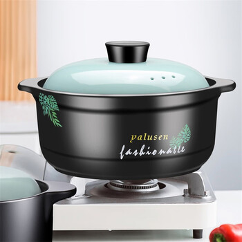 Dry-fired non-cracking casserole household high temperature resistant soup stew clay pot rice ceramic gas gas open flame stew pot stone pot 4.3 liters (suitable for 4-5 people)