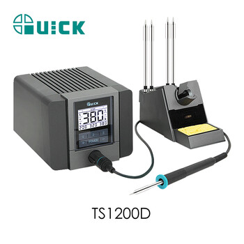 Quick ts1200 soldering station electronic touch screen desoldering station constant temperature lead-free electric soldering iron soldering station ts1200d