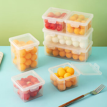 Worthbuy fruit storage box children's baby takeaway portable snack box refrigerator fresh box food grade fruit box elementary school small high style*2