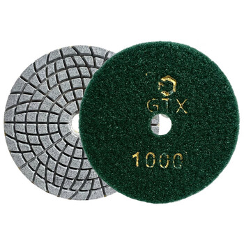 Water-grinding tablets, stone polishing tablets, marble granite grinding tiles, rock slab edge trimming, water-grinding renovation, self-adhesive grinding tablets, diameter 10 cm, 1000 mesh, 1 piece filled with 10 pieces, free 1 sticky plate