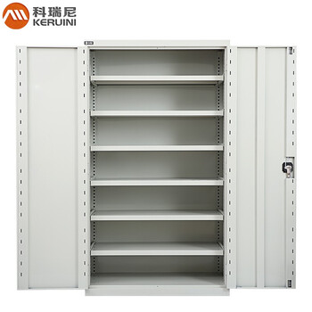 Corini hardware heavy-duty safety tool cabinet workshop drawer-type iron cabinet multi-functional double-door storage cabinet jzkf60000 gray 6-layer board single cabinet can be customized