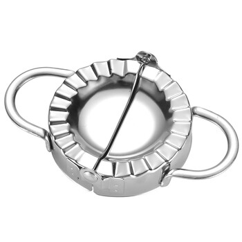 Hualeji dumpling making tool household stainless steel manual reamer pinching dumpling skin twister flower-shaped dumpling mold small size commercially purchased dumpling skin full 304