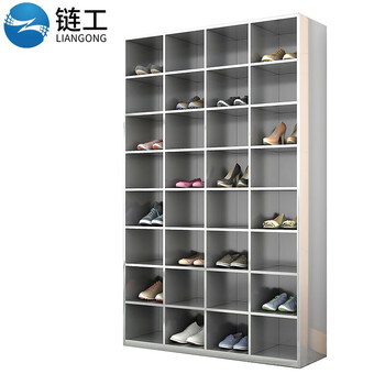 Chain worker 201 stainless steel shoe cabinet 40 grids 113cm dust-free purification factory workshop staff shoe changing cabinet staff multi-layer multi-grid shoe cabinet shoe bench (delivered to your door) 201 stainless steel shoe cabinet 32 grids 112.5cm