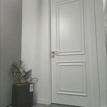 Solid wood door bedroom door interior door open paint door environmental protection paint sound insulation solid wood veneer double buckle line