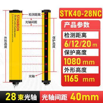 Shit'anbang stk6 meter ultra-long distance safety grating light curtain sensor through-beam protection sensor stk4028nc