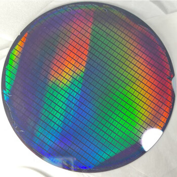 Smic cpu wafer wafer photolithography integrated circuit chip semiconductor silicon wafer teaching film 8-inch scratched and water-stained bracket