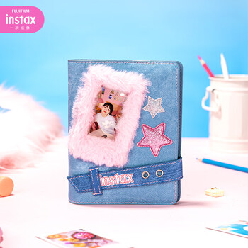 Instax fuji instax denim series mini photo album sweetheart denim 2024
