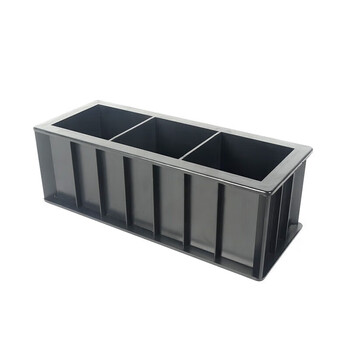 Concrete test mold length 100mm width 100mm height 100mm material plastic shape square number of joints triple