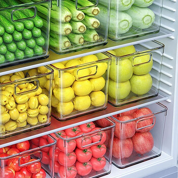Home katei story japanese transparent storage box refrigerator drawer-type food-grade fruit and vegetable crisper refrigerated and frozen plastic storage large and tall 11l single piece