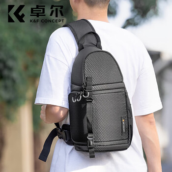 Zhuoer camera bag, shoulder cross-body bag, micro-slr camera bag, one machine and two lenses, multi-functional, professional, portable, large-capacity cross-body photography shoulder bag
