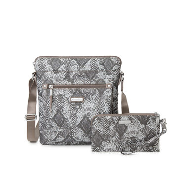 Baggallini go bagg with rfid mobile phone wristband, tan python tan python one size