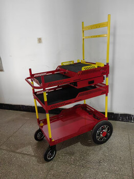 Wen yijia customized broadcast truck automatically follows outdoor trolley folding internet celebrity dual base station electric intelligent following car tool cart burgundy large automatic following car official standard configuration