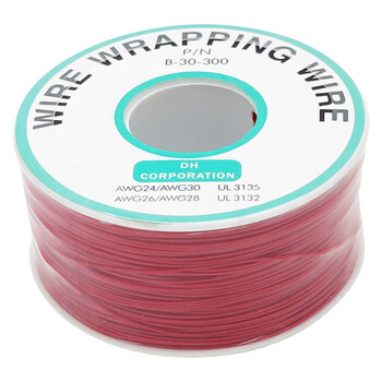 Throwing stones 24 30awg single core ok line flying line pcb jumper circuit board connection line tinned copper core connection line red 24awg (1 round)
