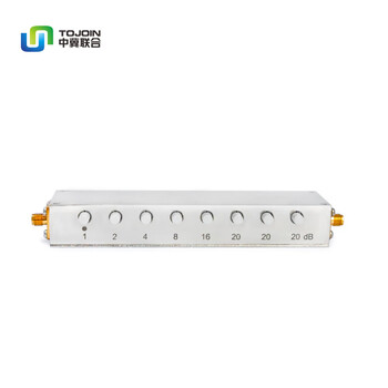 China-hebei united adjustable rf attenuator sma type n type button step attenuator 0-90db high power 10w sma type/0-90db/10w