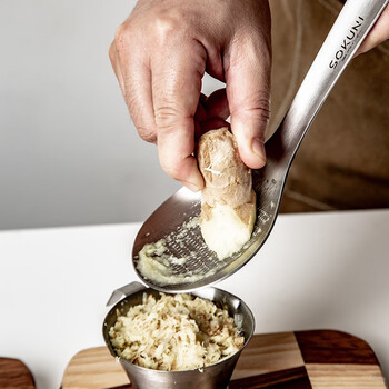 Vinland japanese 304 stainless steel manual garlic grinder household garlic grinder grinding spoon large