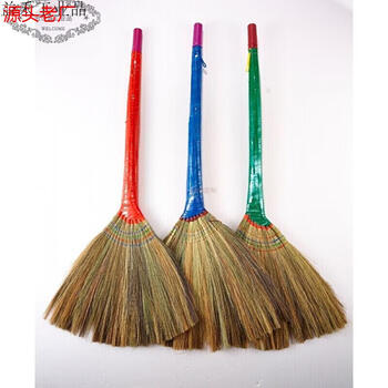 Handmade sorghum seedling plant miscanthus broom phoenix tail broom reed sorghum broom custom 9960 net color handle miscanthus broom