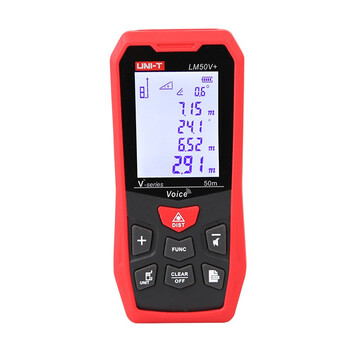 Uni-t lm50v+/70v+/100v+ laser rangefinder voice type handheld infrared measuring ruler electronic ruler lm50v+ (50 meters)