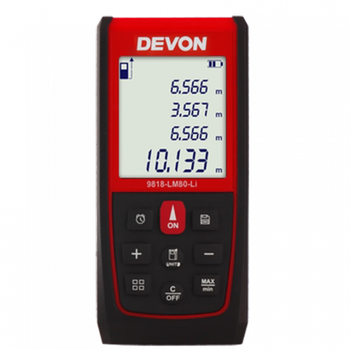 Devon devon 60-meter lithium battery rangefinder handheld high-precision laser ruler measuring instrument lm60li9815lm60li distance meter 60