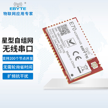 Ebyte 433m self-organizing network wireless transceiver module sx1278 data transmission mesh 200 bytes spread spectrum anti-interference e70-433nw14s | need to bring your own antenna