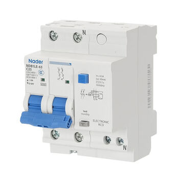 Liangxin electric ndb1le-63c type leakage protection switch circuit breaker 1p+n-4p 25a 1p+n