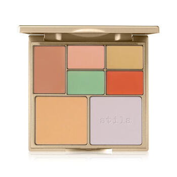 Stila concealer palette 7 colors moisturizing and oil control multifunctional eliminate dullness cover spots dark circles even skin color nourishing no color 7 colors 12.9g