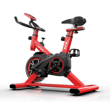 Fuou small household silent spinning bicycle household aerobic cycling sports weight loss fitness equipment for men and women red