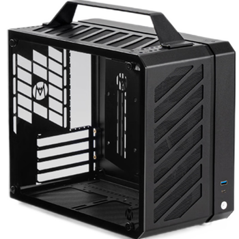 90% new sugar cube mechanical master c28 pulse compatible with matx/itx motherboard 240 water cooling/sfx power supply, air cooling/atx power supply, elegant black