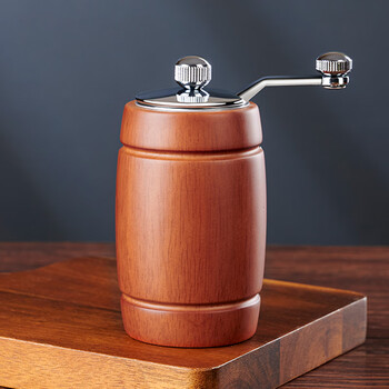 Qiaoyi pepper grinder wooden hand-cranked grinding bottle black pepper powder pepper sea salt cumin grinder seasoning bottle wine barrel pepper grinder single pack