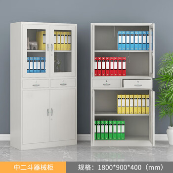 Locker, employee cabinet, iron cabinet with lock, deepenable storage cabinet, factory workshop, shoe cabinet, multi-door storage cabinet, medium two bucket equipment cabinet 0.9mm