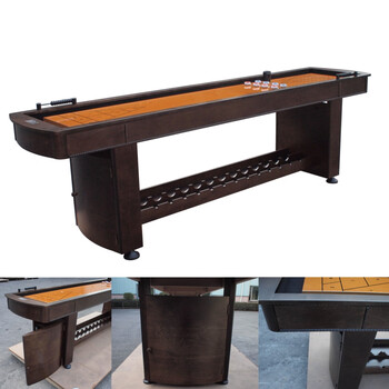 Zailou shuffleboard table 9 feet 27 meters shuffleboard curling sports and leisure equipment pitching ball elderly health club villa 9 feet multi-functional bowling wine cabinet 2 colors