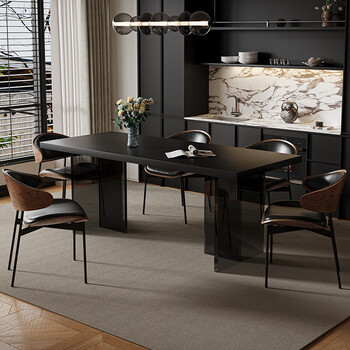 Modern minimalist suspended slate dining table, living room dining table and chair combination, household small apartment dining table, acrylic square, suspended single dining table (5cm hanging slate) 120cm