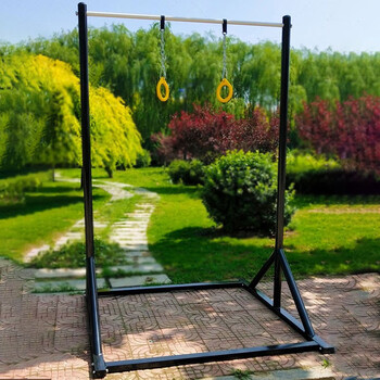 Xmsj outdoor horizontal bar adjustable fitness training double bar household horizontal bar pull-up single bar pull-up trainer mobile horizontal bar with rings