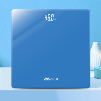Xiangshan electronic scale home dormitory weighing scale accurate human body scale eb867ylk large scale surface intelligent room temperature display weight loss scale blue
