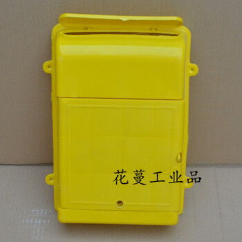Small door green plastic letter box, backless outdoor rainproof hanging newspaper box, advertising delivery box, yellow