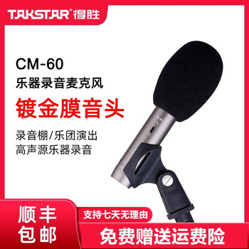 Takstar cm-60 condenser microphone recording microphone professional instrument piano violin microphone stage band performance dedicated