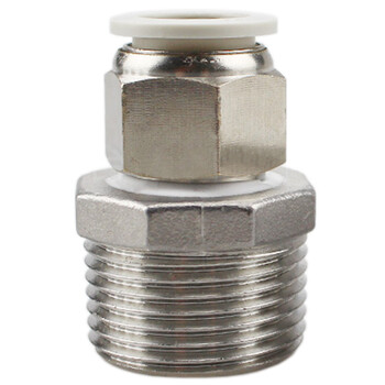 Apc pneumatic quick-insertion tracheal joint pc12-06/10/14/16-06 points/1 inch 3/4 threaded straight through apc16-1 inch (stainless steel core filler)