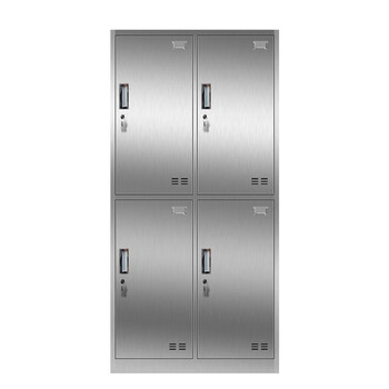 Jingku kinkoccl304 stainless steel four-door storage cabinet 4-door industrial equipment cabinet workshop tool classification storage cabinet
