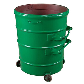 Huili's iron bucket sanitation trailer iron trash can large wheeled outdoor square iron trash can 360 liter iron bucket color remarks