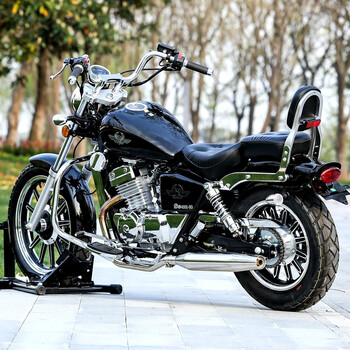 Earth eagle king 400cc twin-cylinder water-cooled prince motorcycle retro american cruise motorcycle motorcycle national iv efi can be registered, black standard version 17800 deposit 2000