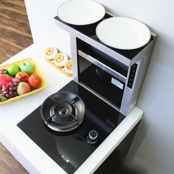 Yunqige 40cm household split-type down-suction range hood timing package 40 rv apartment integrated stove single stove 400 hood smart + 4.5 fierce fire standard stove natural gas left and right exhaust